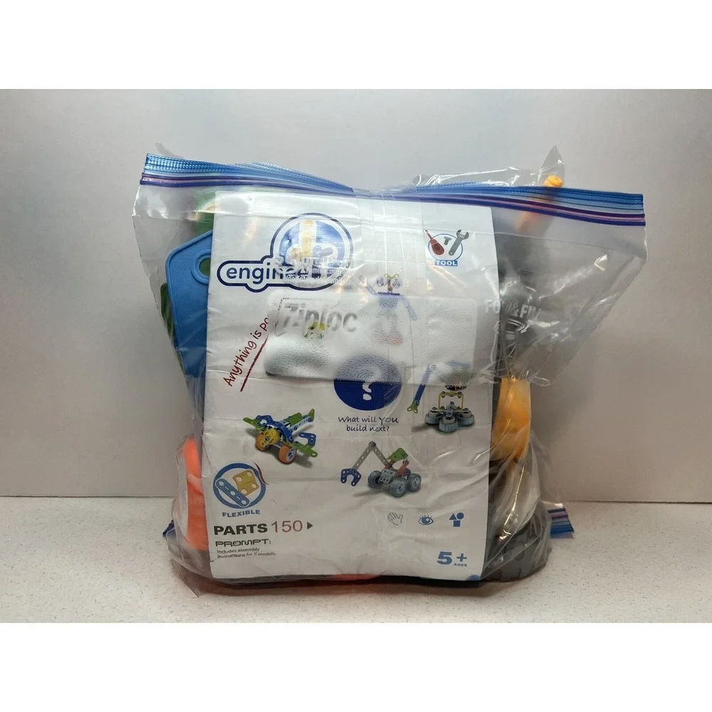 150 Parts Engineer JR/Build &‎ Play bag full of 132  two sets Total Piece's 272*